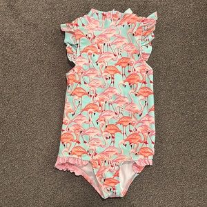 Girls ruffle butts one piece swimsuit